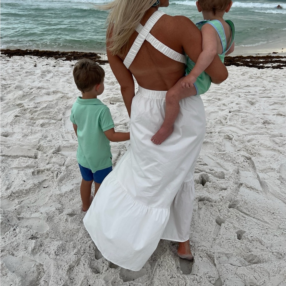 Lightweight backless maxi dress